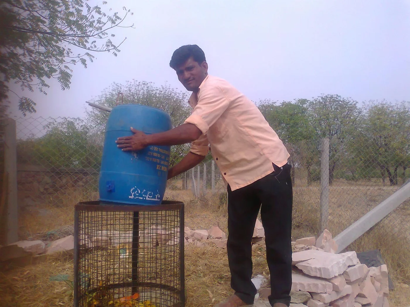 Composting in action